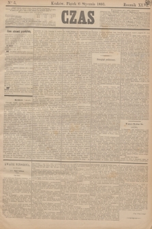 Czas. R.46, Ner 5 (6 stycznia 1893)