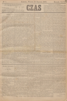 Czas. R.46, Ner 7 (10 stycznia 1893)