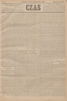 Czas. R.46, Ner 8 (11 stycznia 1893)