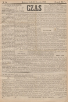 Czas. R.46, Ner 14 (18 stycznia 1893)