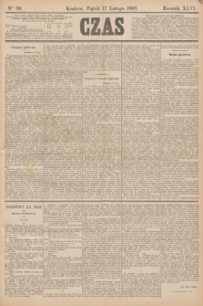 Czas. R.46, Ner 39 (17 lutego 1893)
