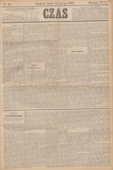 Czas. R.46, Ner 43 (22 lutego 1893)