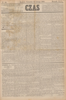 Czas. R.46, Ner 44 (23 lutego 1893)