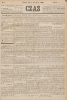 Czas. R.46, Ner 67 (22 marca 1893)
