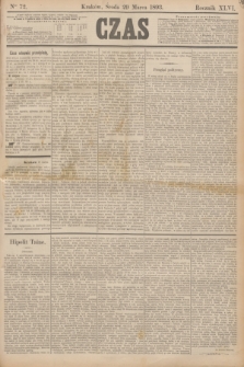 Czas. R.46, Ner 72 (29 marca 1893)