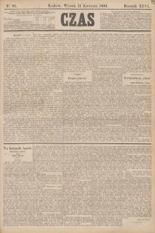 Czas. R.46, Ner 82 (11 kwietnia 1893)