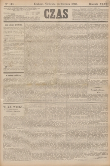 Czas. R.46, Ner 143 (25 czerwca 1893)