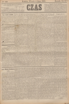 Czas. R.46, Ner 149 (4 lipca 1893)
