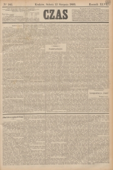 Czas. R.46, Ner 183 (12 sierpnia 1893)