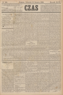 Czas. R.46, Ner 198 (31 sierpnia 1893)