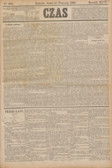 Czas. R.46, Ner 208 (13 września 1893)