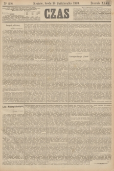Czas. R.46, Ner 238 (18 października 1893)