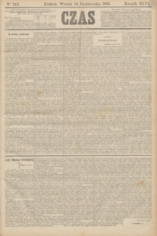 Czas. R.46, Ner 243 (24 października 1893)