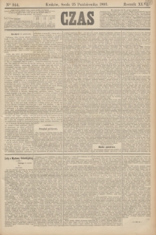 Czas. R.46, Ner 244 (25 października 1893)