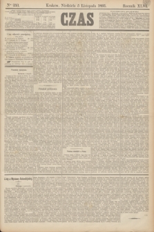 Czas. R.46, Ner 253 (5 listopada 1893)