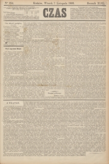 Czas. R.46, Ner 254 (7 listopada 1893)