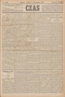 Czas. R.46, Ner 258 (11 listopada 1893)