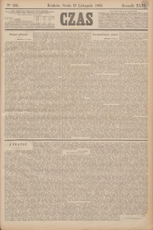 Czas. R.46, Ner 261 (15 listopada 1893)