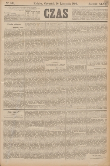 Czas. R.46, Ner 262 (16 listopada 1893)