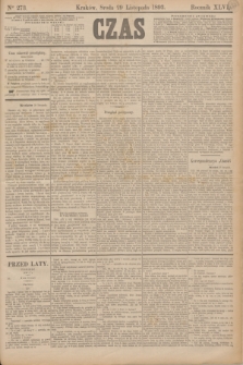 Czas. R.46, Ner 273 (29 listopada 1893)