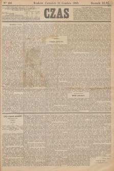 Czas. R.46, Ner 291 (21 grudnia 1893)