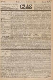 Czas. R.46, Ner 293 (23 grudnia 1893)