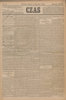Czas. R.47, Ner 4 (6 stycznia 1894)