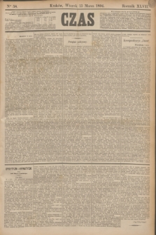 Czas. R.47, Ner 58 (13 marca 1894)