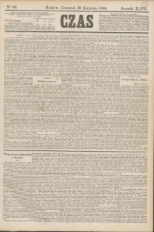 Czas. R.47, Ner 88 (19 kwietnia 1894)