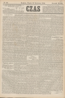 Czas. R.47, Ner 89 (20 kwietnia 1894)