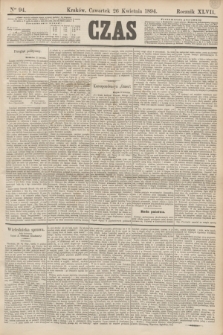 Czas. R.47, Ner 94 (26 kwietnia 1894)