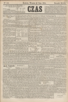 Czas. R.47, Ner 118 (29 maja 1894)