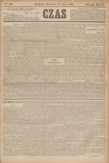 Czas. R.47, Ner 158 (15 lipca 1894)