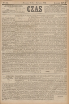 Czas. R.47, Ner 172 (1 sierpnia 1894)