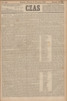Czas. R.47, Ner 205 (11 września 1894)