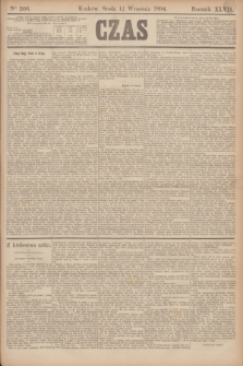 Czas. R.47, Ner 206 (12 września 1894)