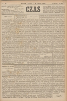 Czas. R.47, Ner 214 (21 września 1894)