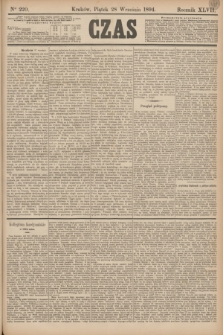 Czas. R.47, Ner 220 (28 września 1894)