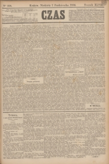 Czas. R.47, Ner 228 (7 października 1894)