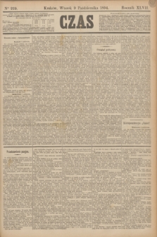 Czas. R.47, Ner 229 (9 października 1894)