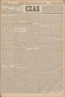 Czas. R.47, Ner 235 (16 października 1894)