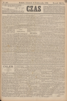 Czas. R.47, Ner 237 (18 października 1894)