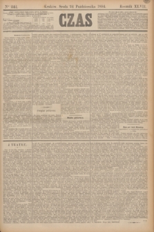 Czas. R.47, Ner 242 (24 października 1894)