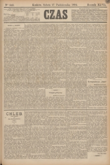 Czas. R.47, Ner 245 (27 października 1894)