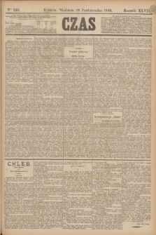 Czas. R.47, Ner 246 (28 października 1894)