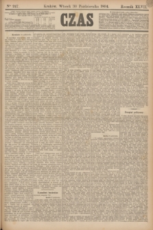 Czas. R.47, Ner 247 (30 października 1894)