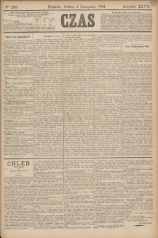 Czas. R.47, Ner 250 (3 listopada 1894)