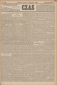 Czas. R.47, Ner 253 (7 listopada 1894)
