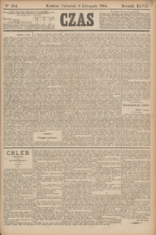 Czas. R.47, Ner 254 (8 listopada 1894)