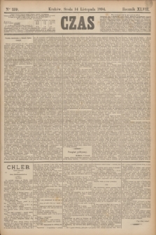 Czas. R.47, Ner 259 (14 listopada 1894)